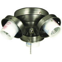 Craftmade EUC32AN Universal 3 Light Incandescent Antique Nickel Fan Light Fitter, Shades Sold Separately thumb