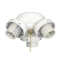 Craftmade EUC32WW Universal 3 Light Incandescent White Fan Light Fitter, Shades Sold Separately thumb