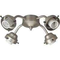 Craftmade F400-BNK-LED Universal LED Brushed Polished Nickel Fan Light Fitter, Shades Sold Separately thumb