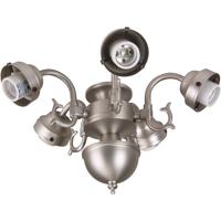 Craftmade F545-BN-LED Universal LED Brushed Satin Nickel Fan Light Fitter, Shades Sold Separately thumb