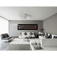 Illusion 56 Inch Polished Nickel With Clear Acrylic Blades Ceiling Fan