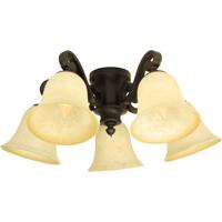 Craftmade LK37-OB-LED Universal LED Antique Scavo Fan Light Kit in Oiled Bronze, Antique Scavo Glass, Bowl thumb