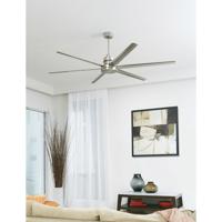 Craftmade Mnd72bnk6 Mondo 72 Inch Brushed Polished Nickel With Brushed Nickel Blades Ceiling Fan