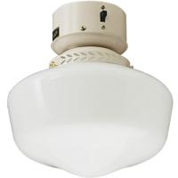 Craftmade OLK3-AW-LED Universal LED Antique White Outdoor Fan Bowl Light Kit, Schoolhouse thumb