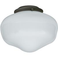 Craftmade OLK3-GV-LED Universal LED Cased White Outdoor Fan Bowl Light Kit in Galvanized, Schoolhouse thumb