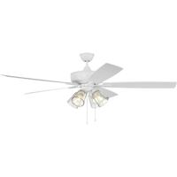 Craftmade S104W5-60WWOK Super Pro 104 60 inch White with White/Washed Oak Blades Contractor Ceiling Fan S104W5-60WWOK_100.jpg thumb