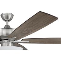 Craftmade S111BNK5-60DWGWN Super Pro 111 60 inch Brushed Polished Nickel with Driftwood/Grey Walnut Blades Contractor Ceiling Fan S111BNK5-60DWGWN_501.jpg thumb