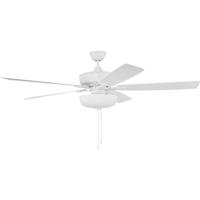 Craftmade S111W5-60WWOK Super Pro 111 60 inch White with White/Washed Oak Blades Contractor Ceiling Fan thumb