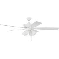 Craftmade S114W5-60WWOK Super Pro 114 60 inch White with White/Washed Oak Blades Contractor Ceiling Fan photo thumbnail