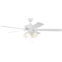 Craftmade S114W5-60WWOK Super Pro 114 60 inch White with White/Washed Oak Blades Contractor Ceiling Fan alternative photo thumbnail