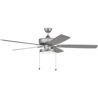 Craftmade S119BN5-60BNGW Super Pro 119 60 inch Brushed Satin Nickel with Brushed Nickel/Greywood Blades Contractor Ceiling Fan, Pan S119BN5-60BNGW_100.jpg thumb