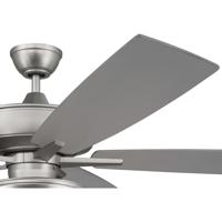 Craftmade S119BN5-60BNGW Super Pro 119 60 inch Brushed Satin Nickel with Brushed Nickel/Greywood Blades Contractor Ceiling Fan, Pan S119BN5-60BNGW_501.jpg thumb