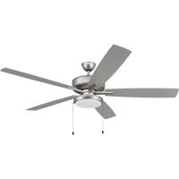 Craftmade S119BN5-60BNGW Super Pro 119 60 inch Brushed Satin Nickel with Brushed Nickel/Greywood Blades Contractor Ceiling Fan, Pan S119BN5-60BNGW_900.jpg thumb