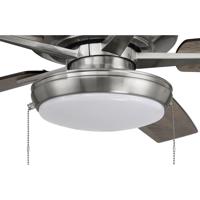 Craftmade S119BNK5-60DWGWN Super Pro 119 60 inch Brushed Polished Nickel with Driftwood/Grey Walnut Blades Contractor Ceiling Fan, Pan S119BNK5-60DWGWN_700.jpg thumb