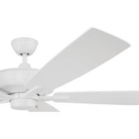 Craftmade S60W5-60WWOK Super Pro 60 inch White with White/Washed Oak Blades Contractor Ceiling Fan S60W5-50WWOK_501.jpg thumb
