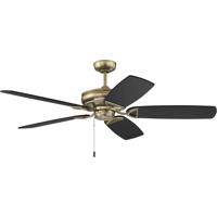 Craftmade SAP56SB5 Supreme Air DC 56 inch Satin Brass with Flat Black/Black Walnut Blades Indoor/Outdoor Ceiling Fan photo thumbnail