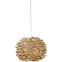 Craftmade SW2001-NT Wood Shade 1 Light 17 inch Natural Swag Pendant Ceiling Light  thumb