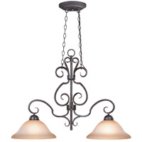 Craftmade 22022-FM Sheridan 2 Light 35 inch Forged Metal Island Light Ceiling Light in Light Umber Etched alternative photo thumbnail