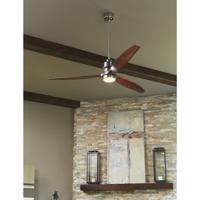 Sonnet 60 Inch Chrome With Clear Acrylic Blades Ceiling Fan Kit In 60