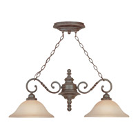 Craftmade 22422-ET Sutherland 2 Light 36 inch English Toffee Island Light Ceiling Light in Light Umber Etched Sutherland_22422-ET.jpg thumb