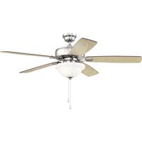 Craftmade TCE52BNK5C1 Twist N Click 52 inch Brushed Polished Nickel with Ash/Mahogany Blades Ceiling Fan TCE52BNK5C1_1.jpg thumb