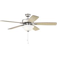 Craftmade TCE52BNK5C1 Twist N Click 52 inch Brushed Polished Nickel with Ash/Mahogany Blades Ceiling Fan alternative photo thumbnail