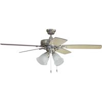 Craftmade TCE52BNK5C4 Twist N Click 52 inch Brushed Polished Nickel with Ash/Mahogany Blades Ceiling Fan TCE52BNK5C4_100.jpg thumb