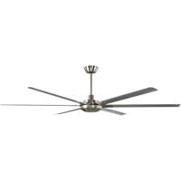 Craftmade WND78BNK6 Windswept 78 inch Brushed Polished Nickel Indoor/Outdoor Ceiling Fan thumb