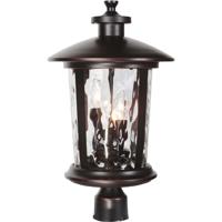 Craftmade Z7125-OBG Summerhays 3 Light 17 inch Oiled Bronze Gilded Outdoor Post Mount, Large thumb