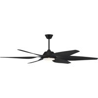 Craftmade ZOM66FB6 Zoom 66 inch Flat Black with Flat Black/Flat Black Blades Ceiling Fan ZOM66FB6_100.jpg thumb