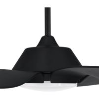 Craftmade ZOM66FB6 Zoom 66 inch Flat Black with Flat Black/Flat Black Blades Ceiling Fan ZOM66FB6_400.jpg thumb