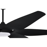 Craftmade ZOM66FB6 Zoom 66 inch Flat Black with Flat Black/Flat Black Blades Ceiling Fan ZOM66FB6_500.jpg thumb