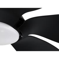 Craftmade ZOM66FB6 Zoom 66 inch Flat Black with Flat Black/Flat Black Blades Ceiling Fan ZOM66FB6_501.jpg thumb