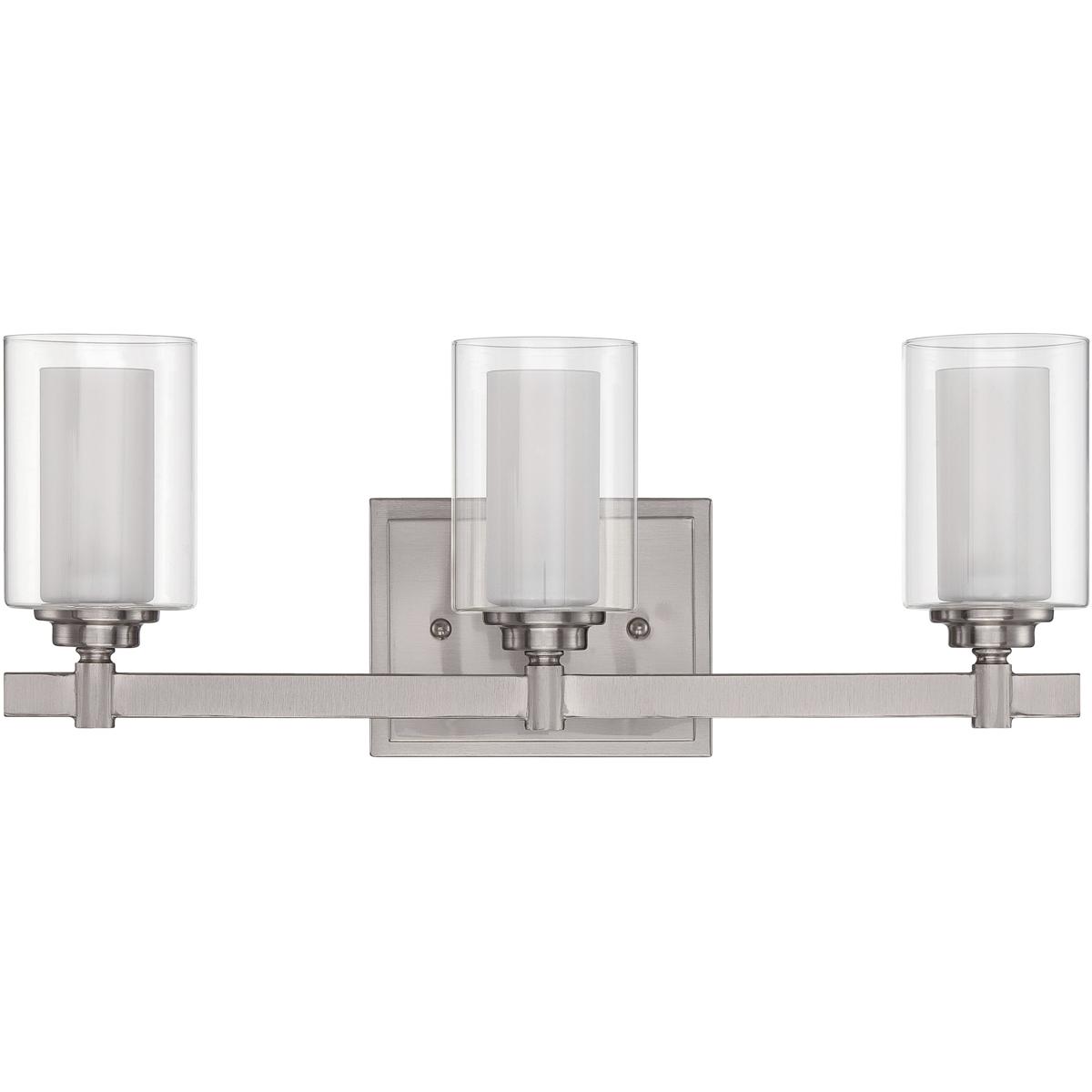 Craftmade 16720BNK3 Neighborhood Celeste 3 Light 20 inch Brushed Polished Nickel Vanity Light Wall Light