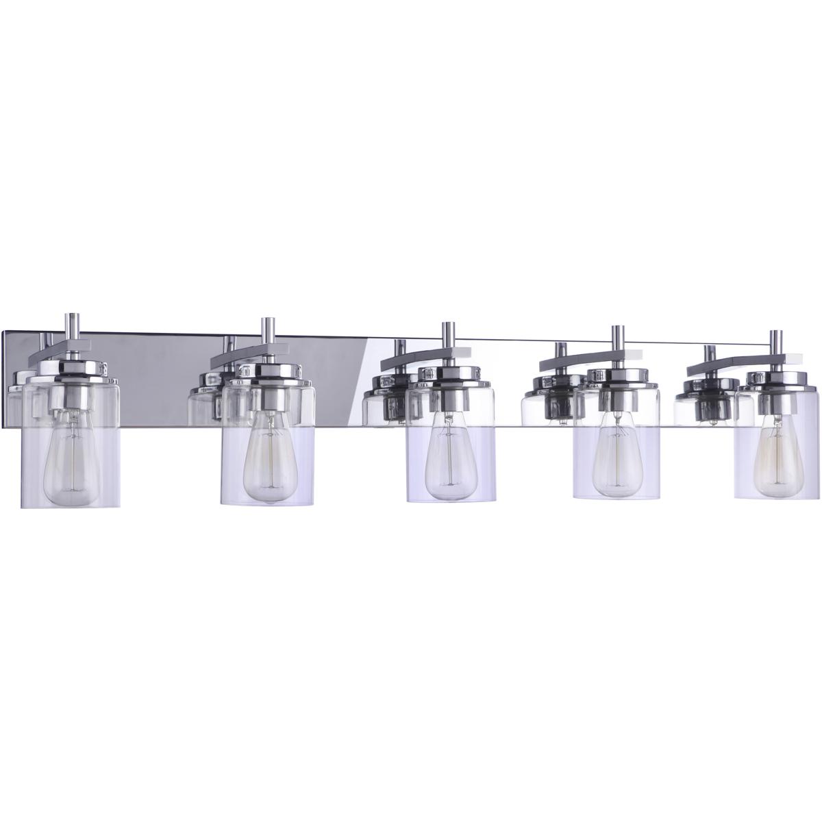 Craftmade 17441CH5 Reeves 5 Light 41 inch Chrome Vanity Light Wall Light