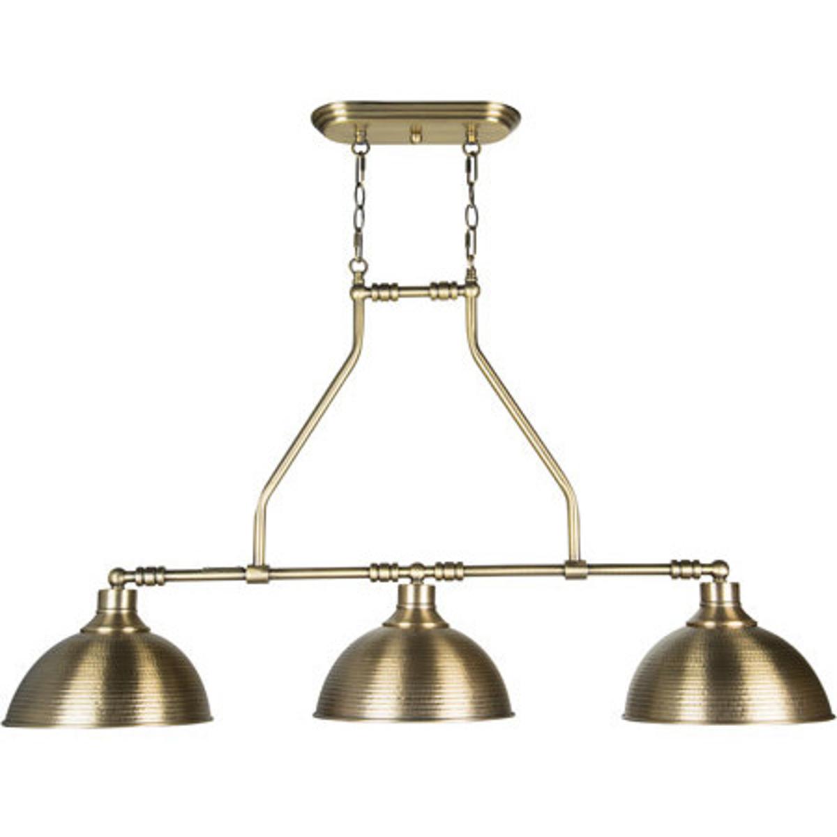 Craftmade 35973-LB Timarron 3 Light 43 inch Legacy Brass Island Light Ceiling Light