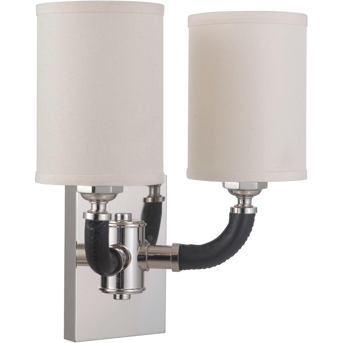 Craftmade 48162-PLN Gallery Huxley 2 Light 13 inch Polished Nickel Wall Sconce Wall Light