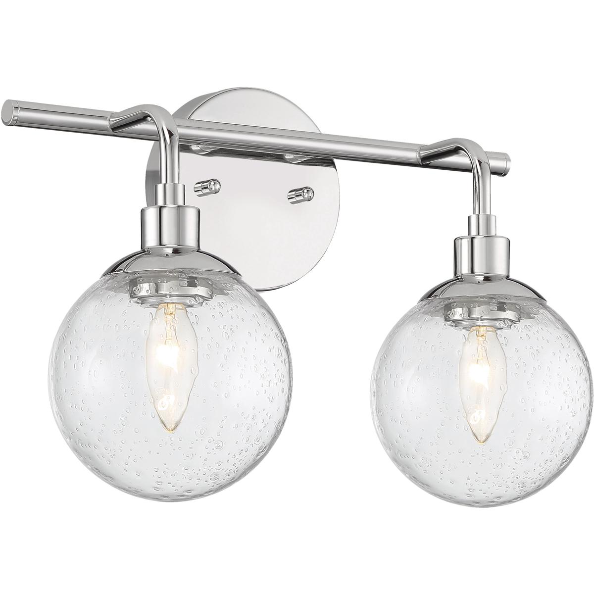 Craftmade 53302CH Neighborhood Que 2 Light 15 inch Chrome Vanity Light Wall Light