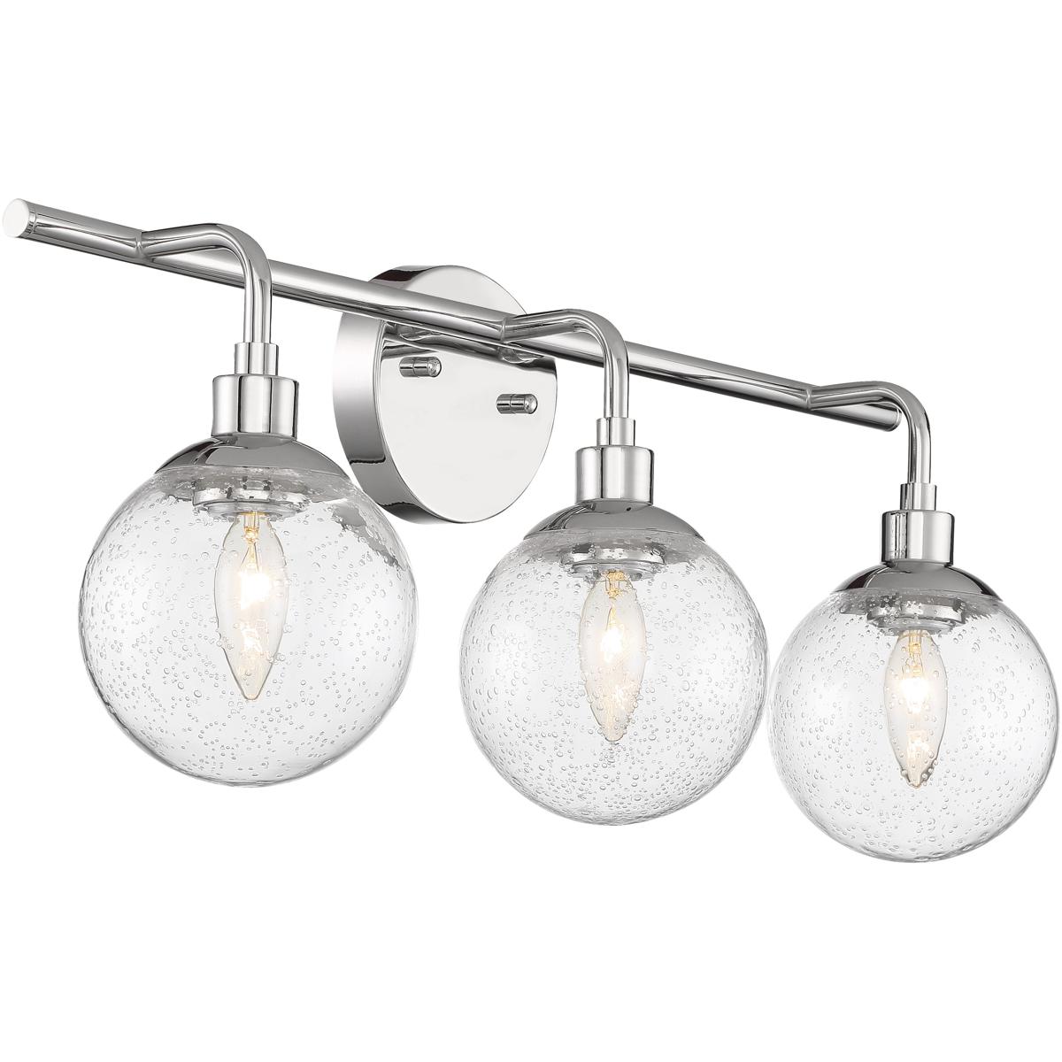 Craftmade 53303CH Neighborhood Que 3 Light 24 inch Chrome Vanity Light Wall Light