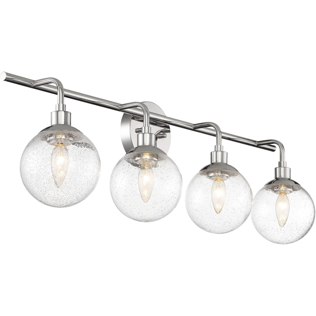 Craftmade 53304CH Neighborhood Que 4 Light 33 inch Chrome Vanity Light Wall Light