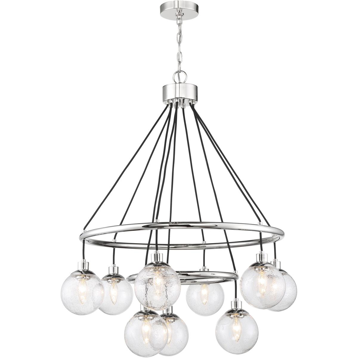 Craftmade 53329CH Que 9 Light 3125 inch Chrome Chandelier Ceiling Light