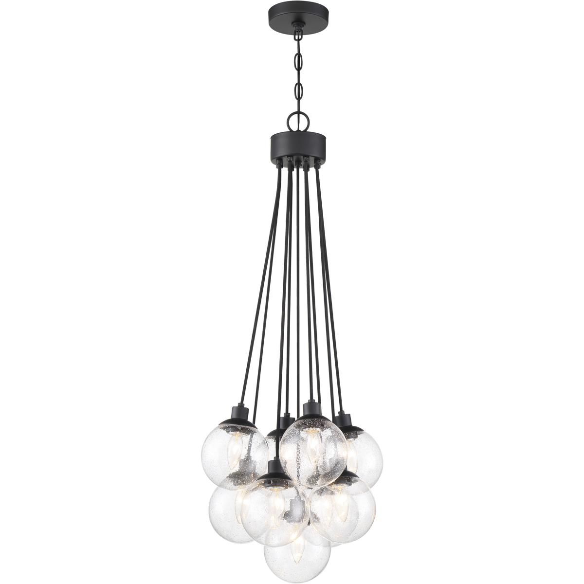 Craftmade 53399FB Neighborhood Que 9 Light 1625 inch Flat Black Pendant Ceiling Light