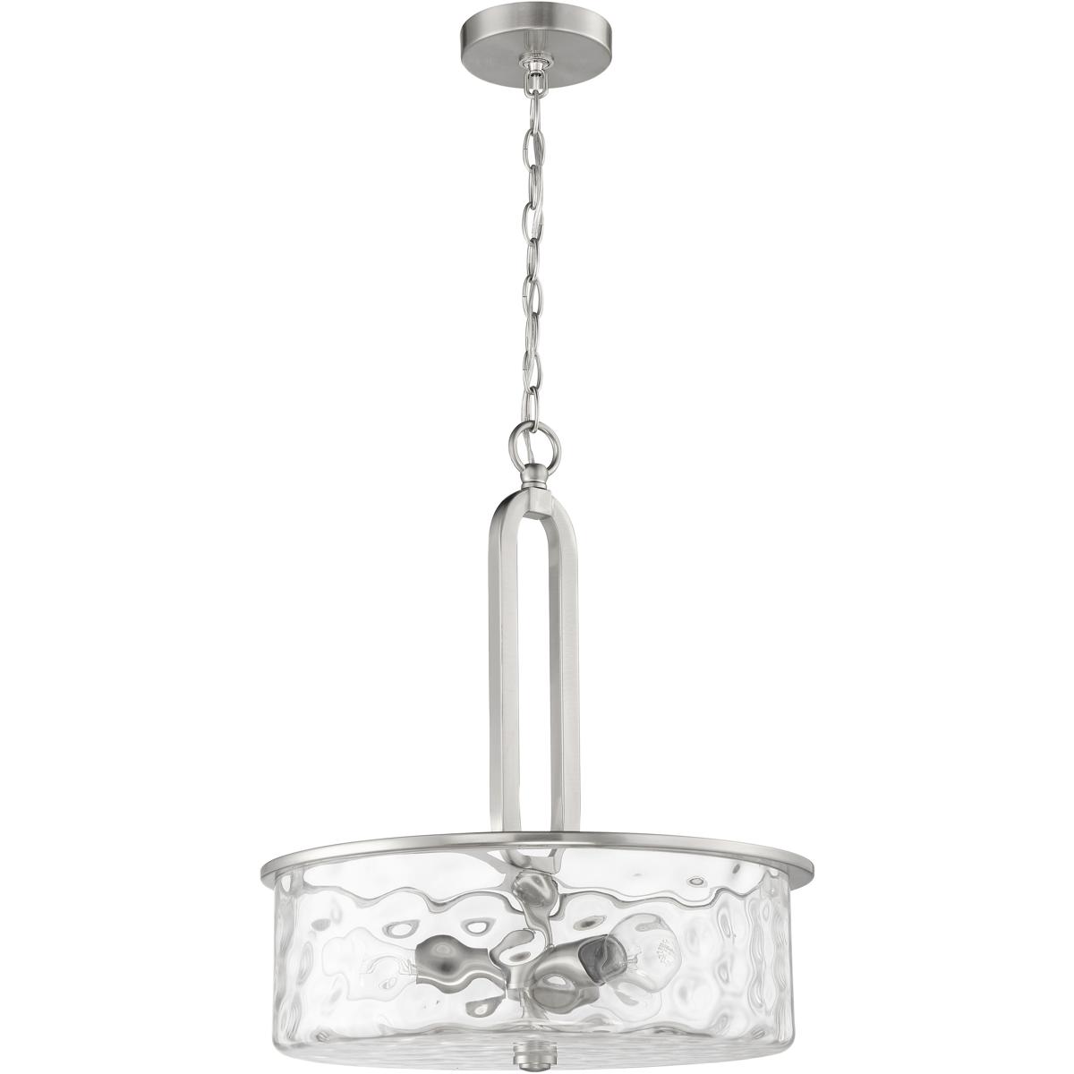 Craftmade 54293-BNK Collins 3 Light 17.75 inch Brushed Polished Nickel Pendant Ceiling Light