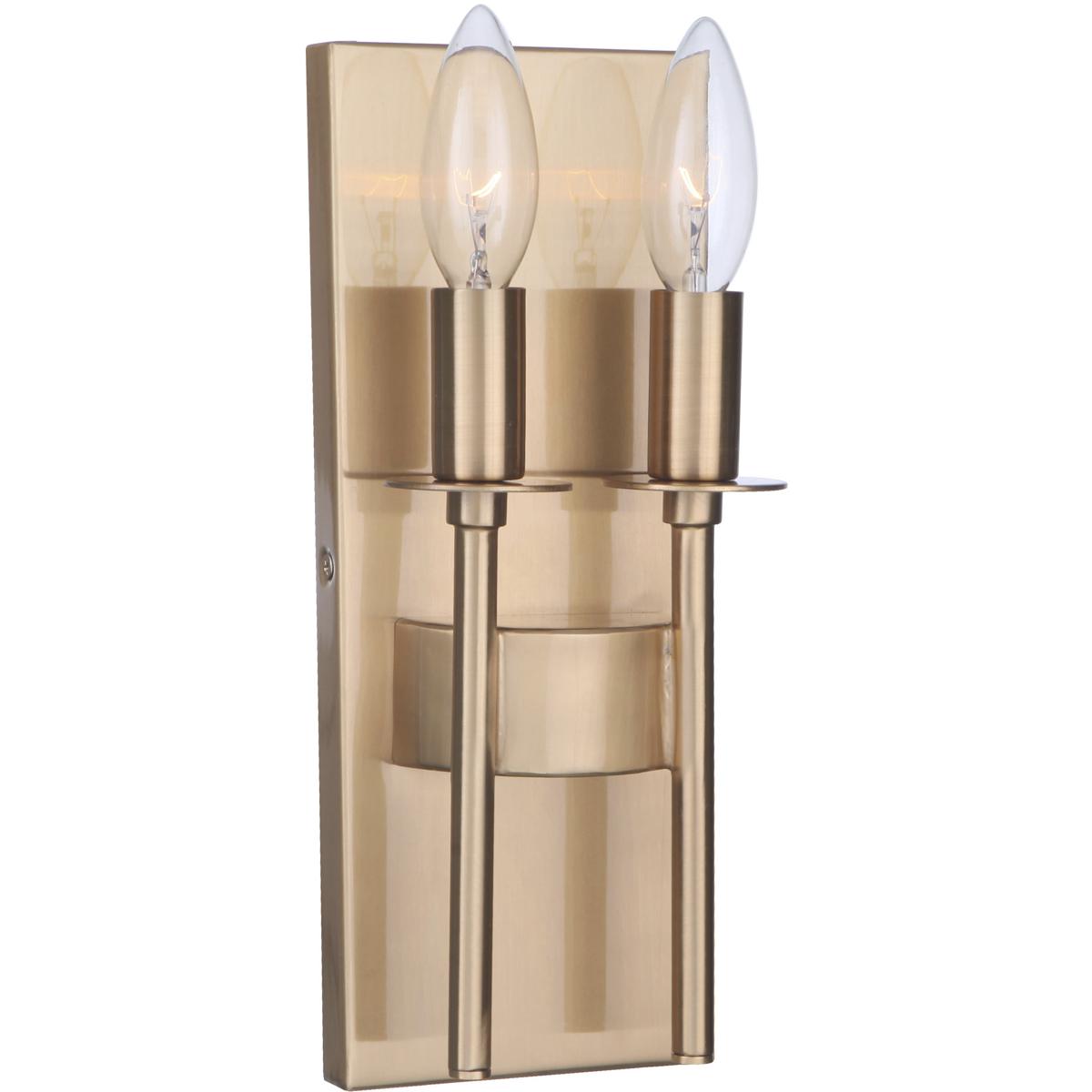 Craftmade 54362-SB Larrson 2 Light 4.63 inch Satin Brass ADA Wall Sconce Wall Light