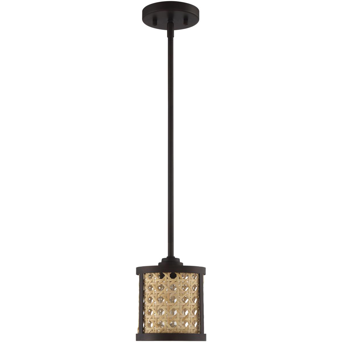 Craftmade 54591-ABZ Malaya 1 Light 6 inch Aged Bronze Brushed Mini Pendant Ceiling Light