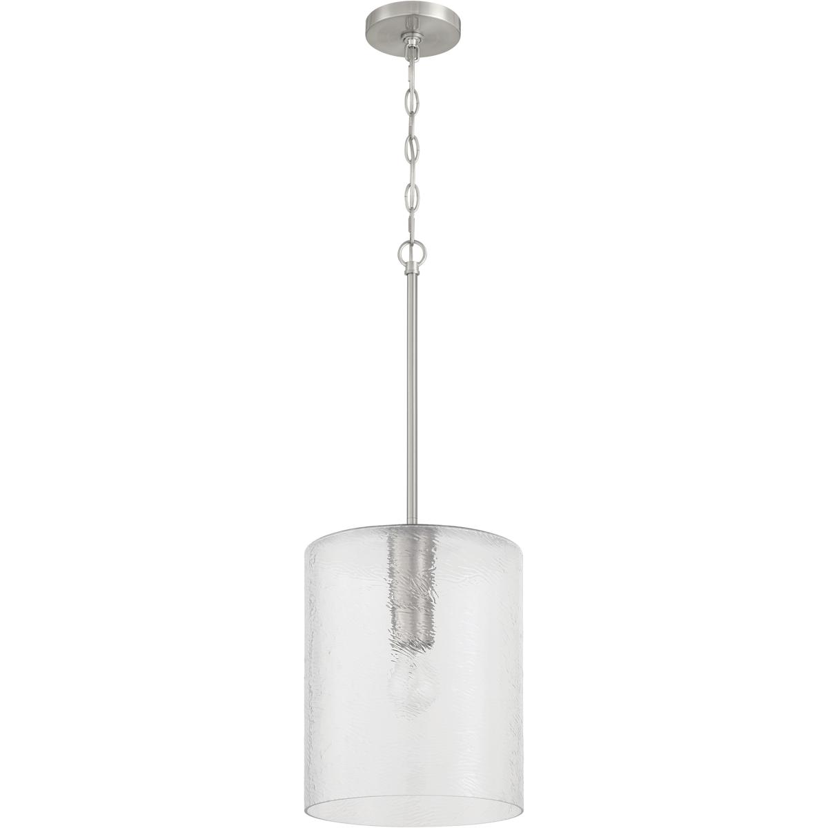 Craftmade 60292-BNK Lyndsey 1 Light 10 inch Brushed Polished Nickel Pendant Ceiling Light