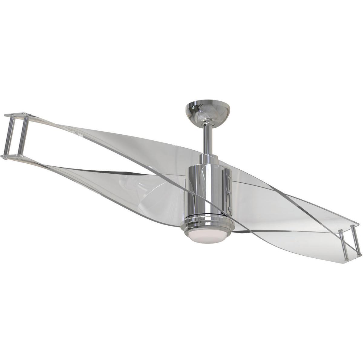 Craftmade Ilu56pln2 Illusion 56 Inch Polished Nickel With Clear