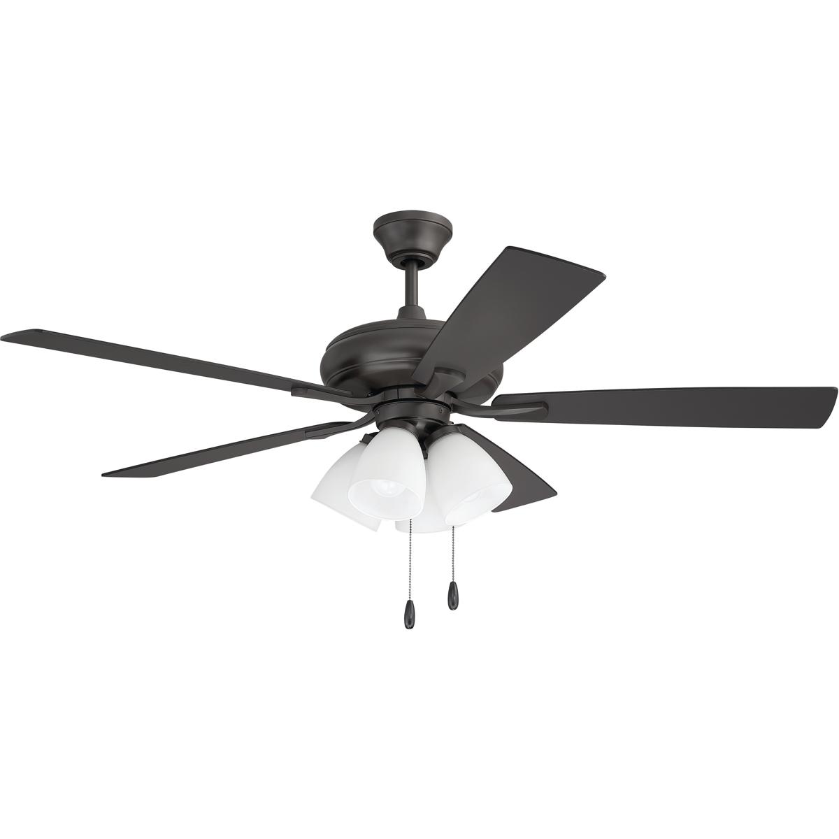 Craftmade ECF114CBZ5CBZWLN Eos 52 inch Classic Bronze with Classic BronzeWalnut Blades Ceiling Fan