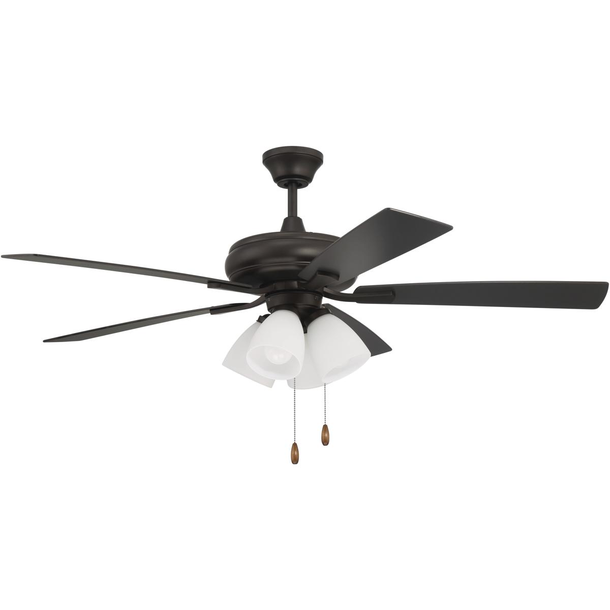 Craftmade ECF114ESP5ESPWLN Eos 52 inch Espresso with EspressoWalnut Blades Ceiling Fan Blades Included Contractor Fan