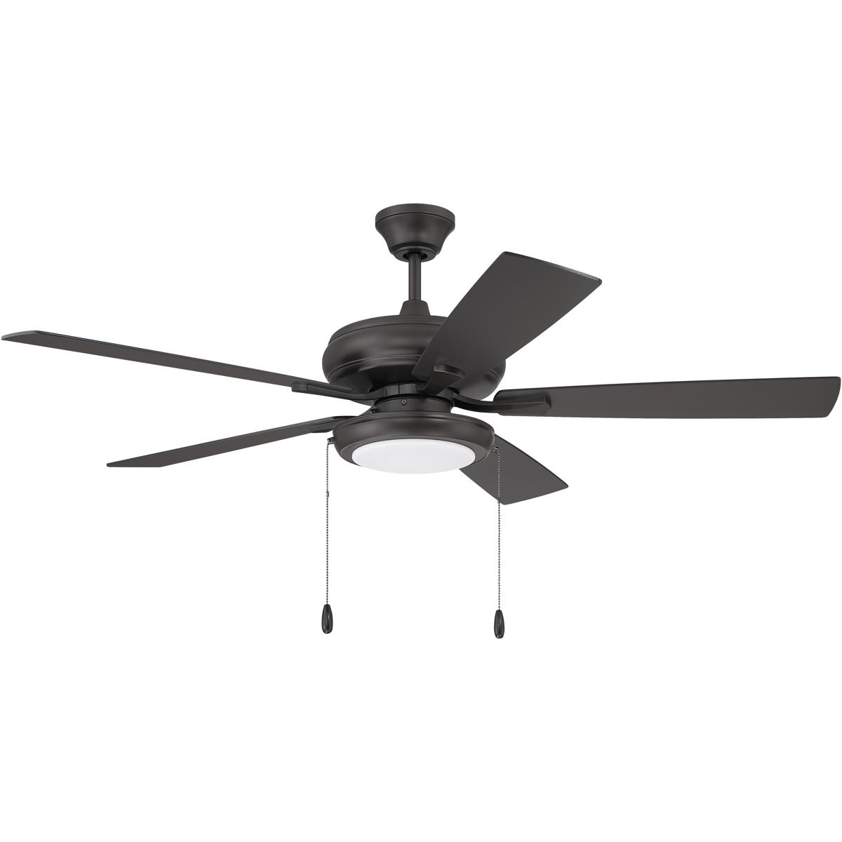Craftmade ECF119CBZ5CBZWLN Eos 52 inch Classic Bronze with Classic BronzeWalnut Blades Ceiling Fan